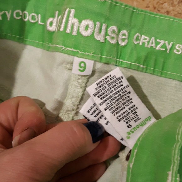 Dollhouse Crazy Sexy Cool Lime Green Skinny Jeans. - Picture 7 of 7